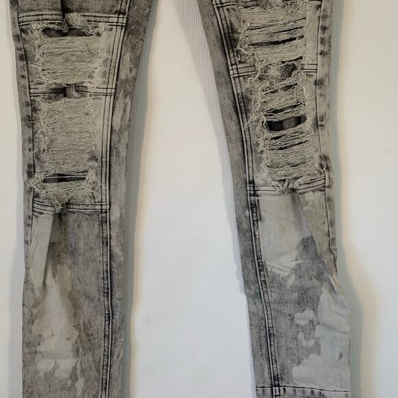 Si Tu Veux Superstack Grey Wash Mens Jeans Size 30 - Picture 4 of 11